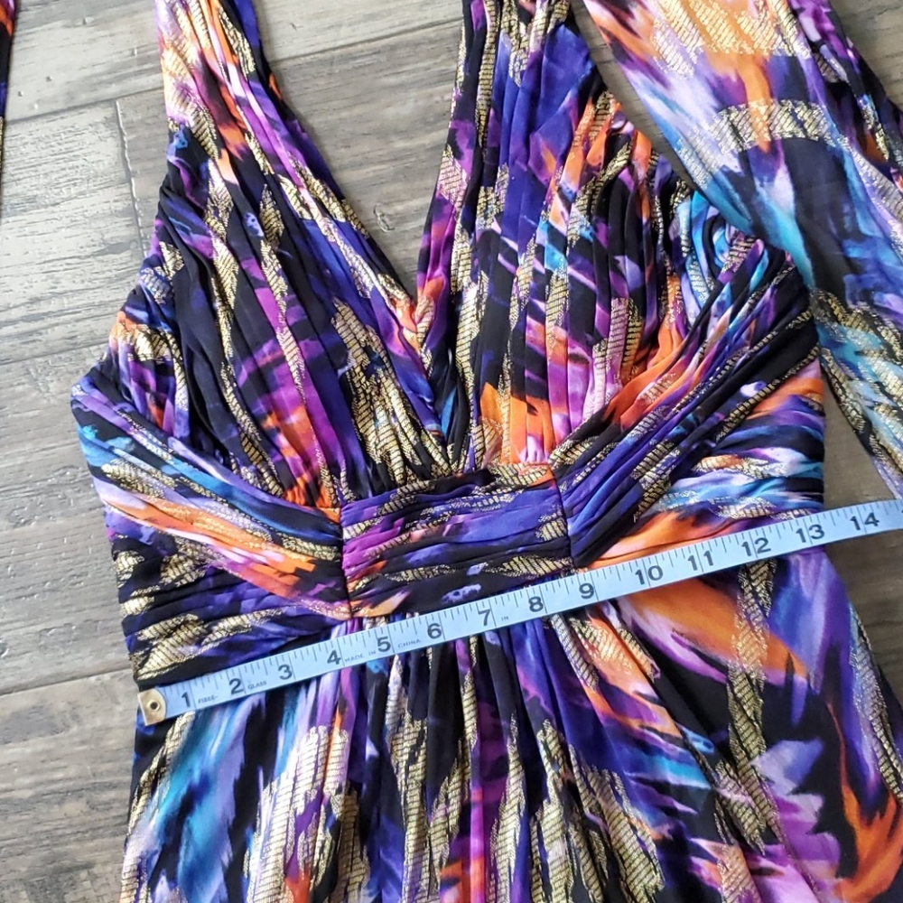 Oleg Cassini Halter Neck Backless Maxi Dre… - Picture 12 of 14